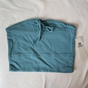 NWT Mono B Cotton Tube Top In Teal